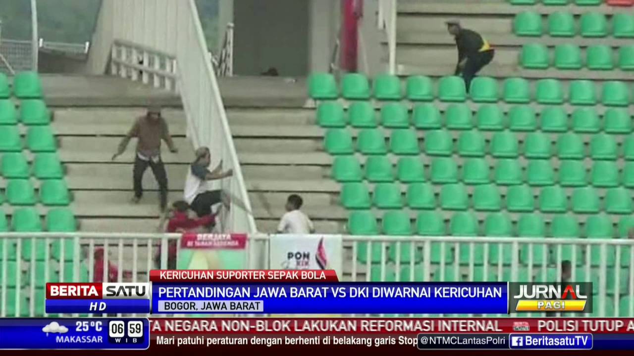 Viking vs The Jak Ribut Saat Laga DKI Kontra Jabar di PON