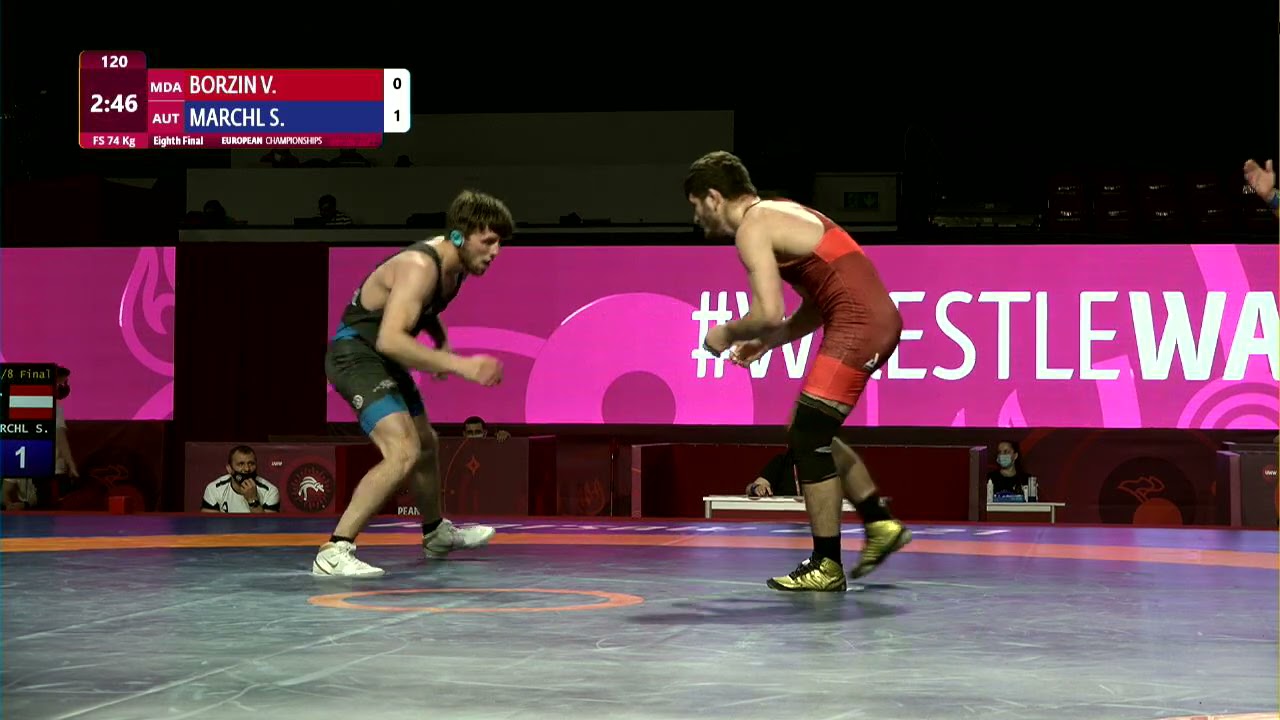 1/8 FS - 74 kg: V. BORZIN (MDA) v. S. MARCHL (AUT)