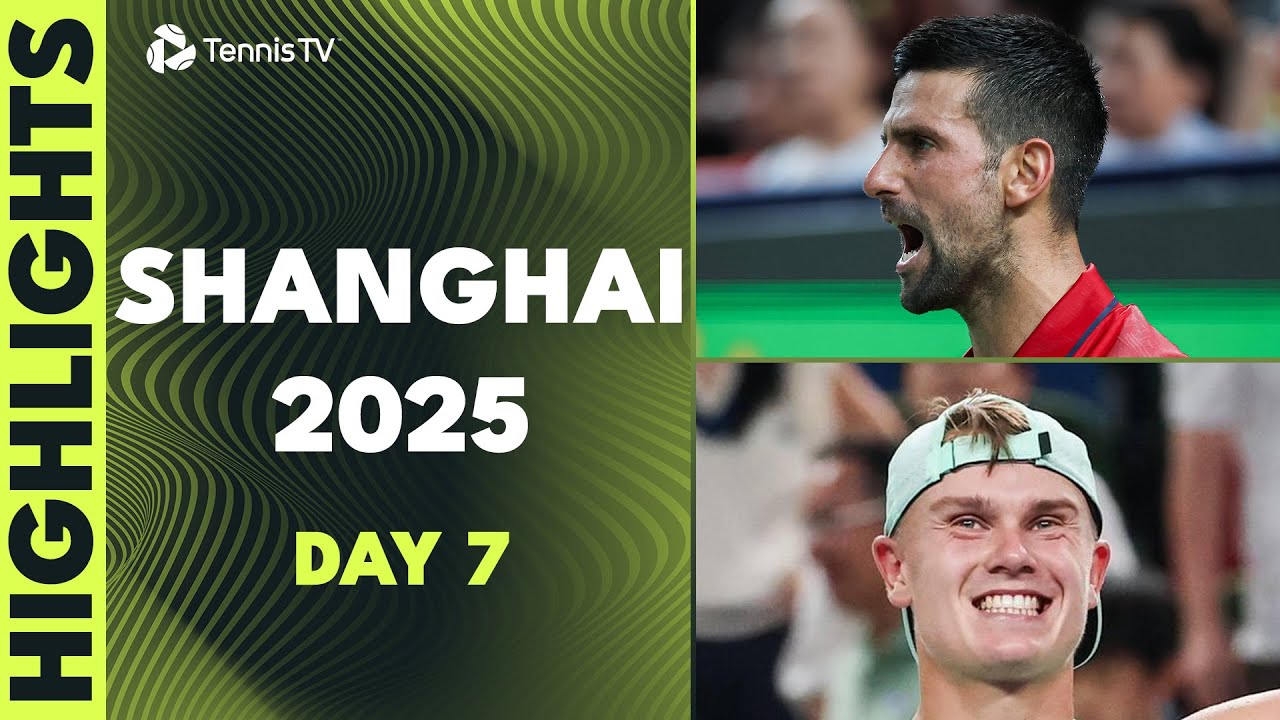 Djokovic vs Munar Epic; Rune, Diallo & Bergs All In Action | Shanghai 2025 Day 7 Highlights