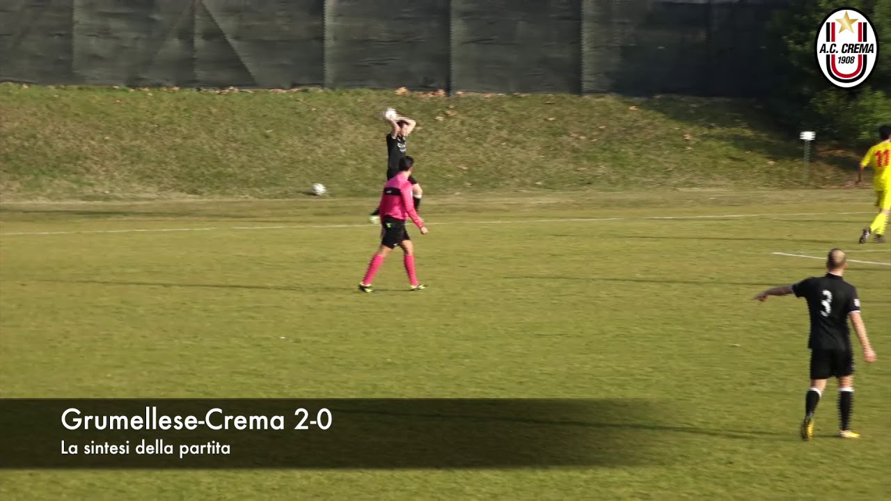 GRUMELLESE vs AC CREMA 2-0 (28/01/2018). La sintesi della partita