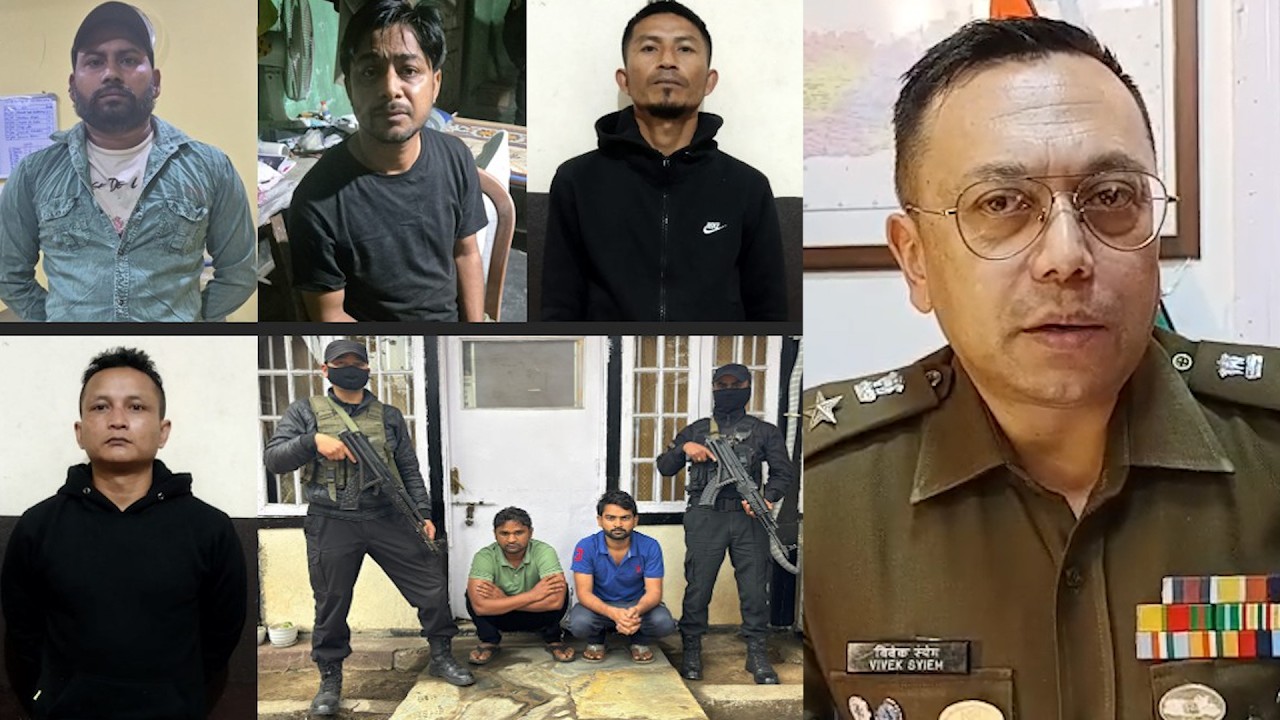 Shah kem 6 ngut ki nonglute ATM, 2 ki snar na Haryana kiba rongtuh jan T.1 klur na East Khasi Hills