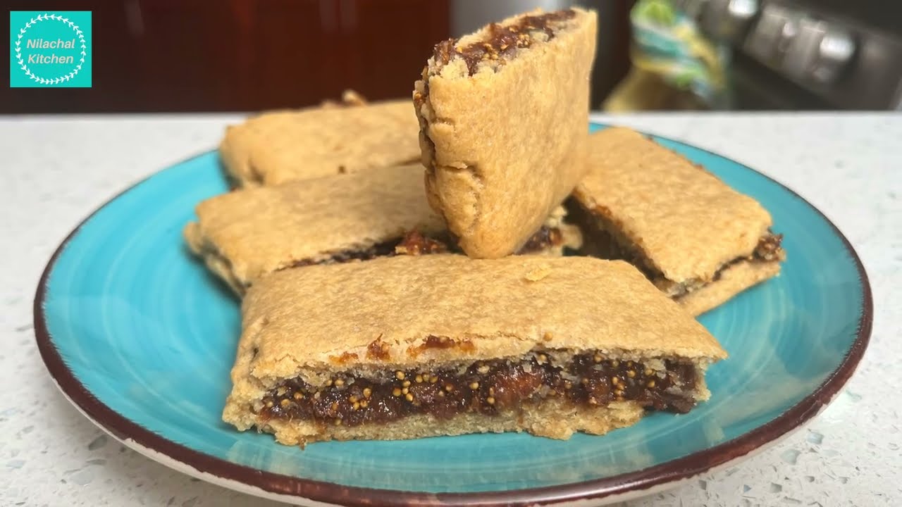Whole Wheat Fig Bars | How to make fig bar | Eggless & Satvik Homemade Fig Cookies| Nilachal Kitchen