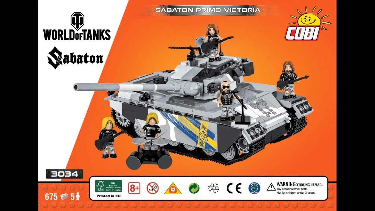 COBI World of Tanks 3034 Sabaton Primo Victoria instruction