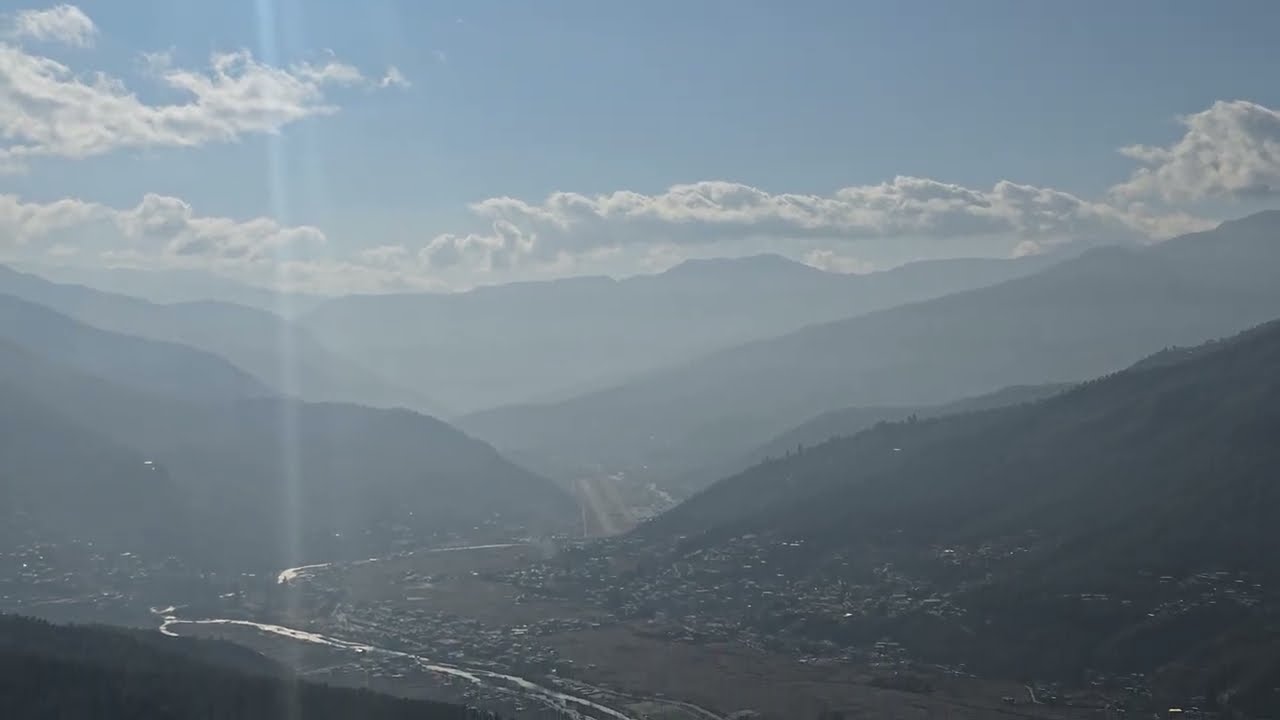 Aircraft Takeoff from World's Most Challenging Airport - Paro's Treacherous Valley flight by Pilots