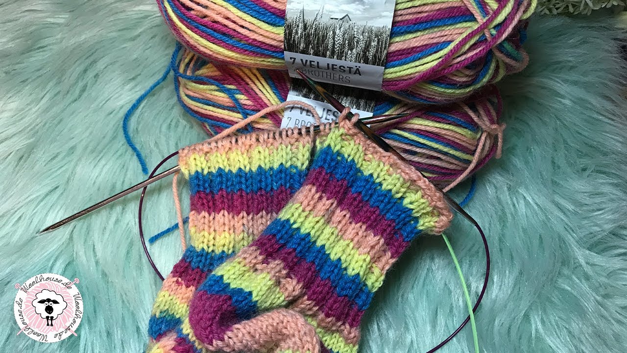 Elastisch abketten bei Socken - kein enger Sockenbund mehr! / Strickanleitung / Woolhouse.de