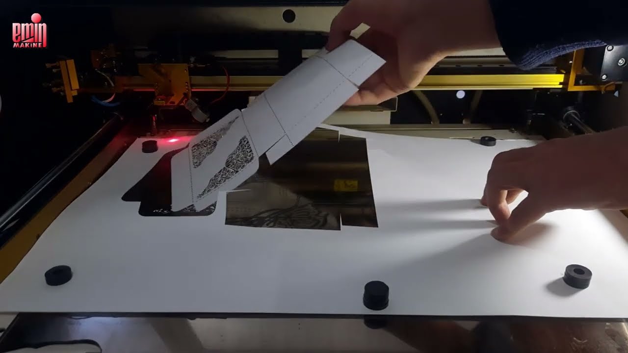 Lazer ile karton kutu yapımı