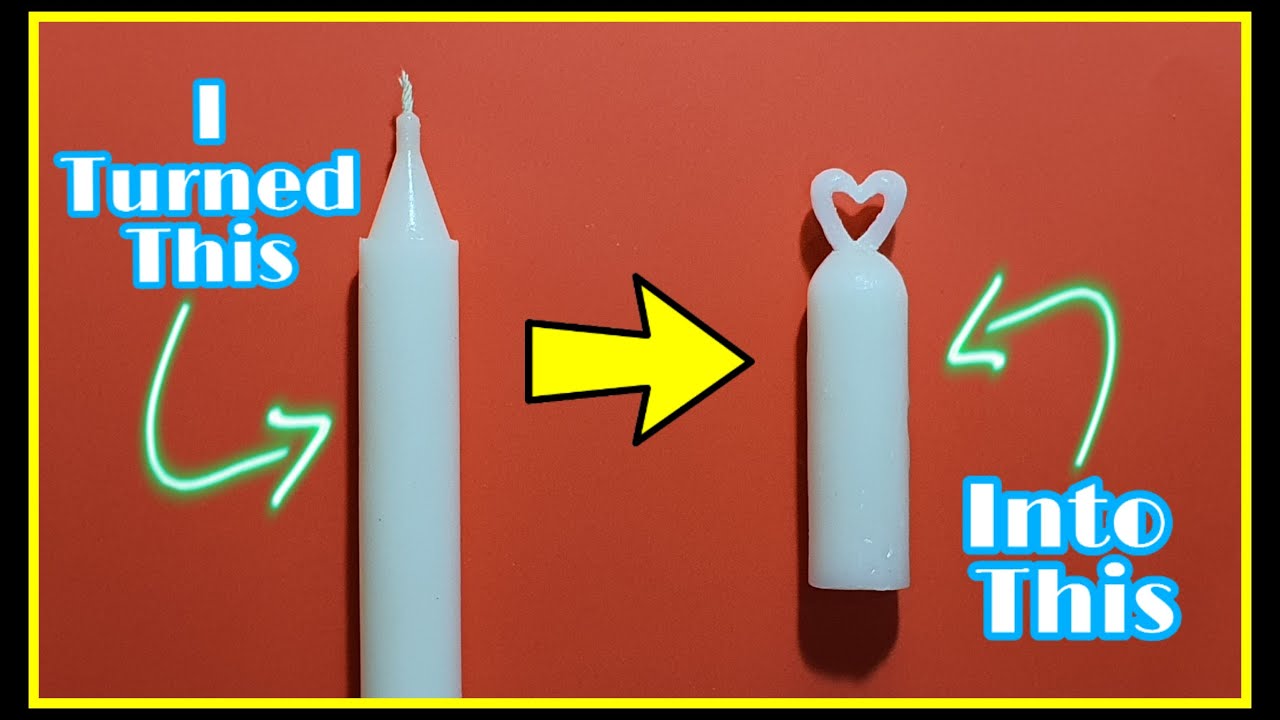 Carving a HEART from a CANDLE