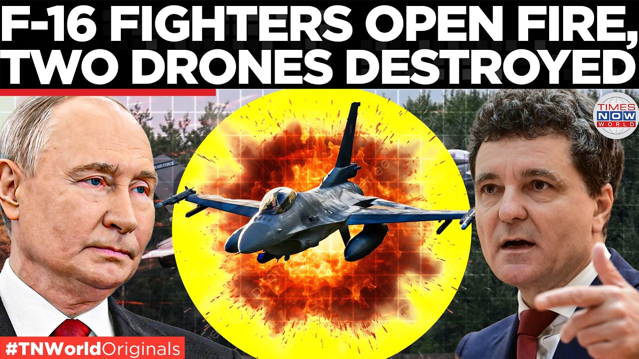 NATO ALERT! Romanian F-16s Shoot Down Two Black Sea Drones | Times Now World