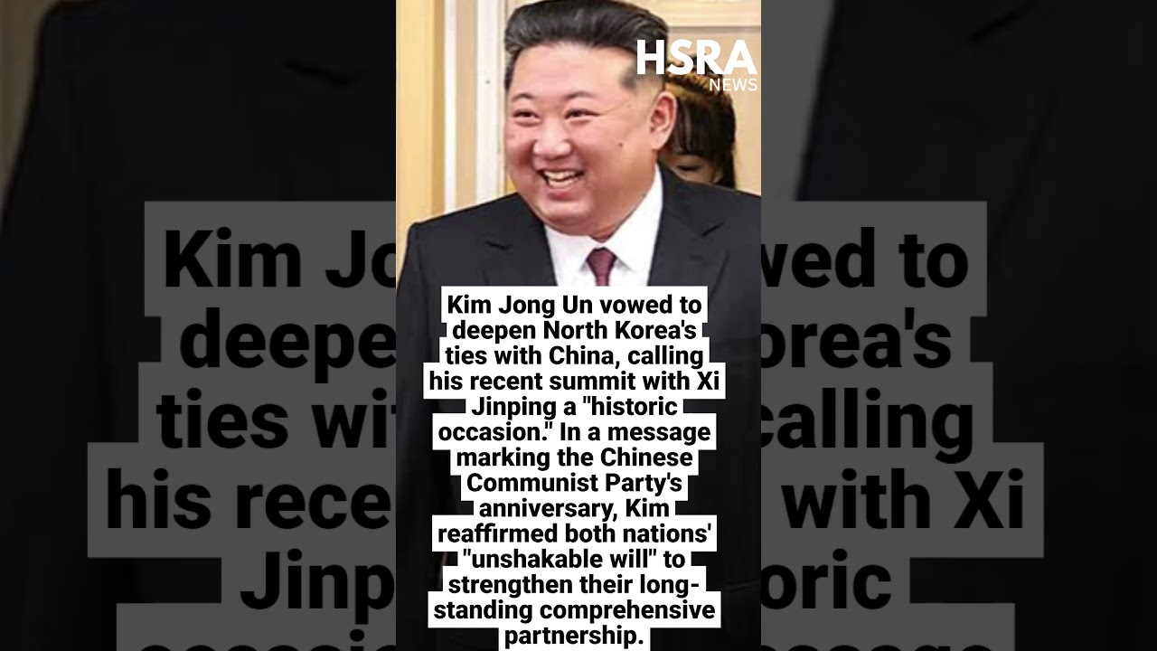 Kim Jong Un Vows 'Unshakable' Alliance With China | Historic Strategic Partnership #shorts #news