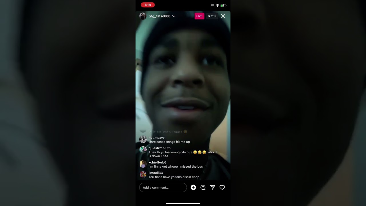 YFG Fatso dissing Kay Foh & Lil Blast Homie On Ig Live #trending #drill #minneapolis #chicago #yfg