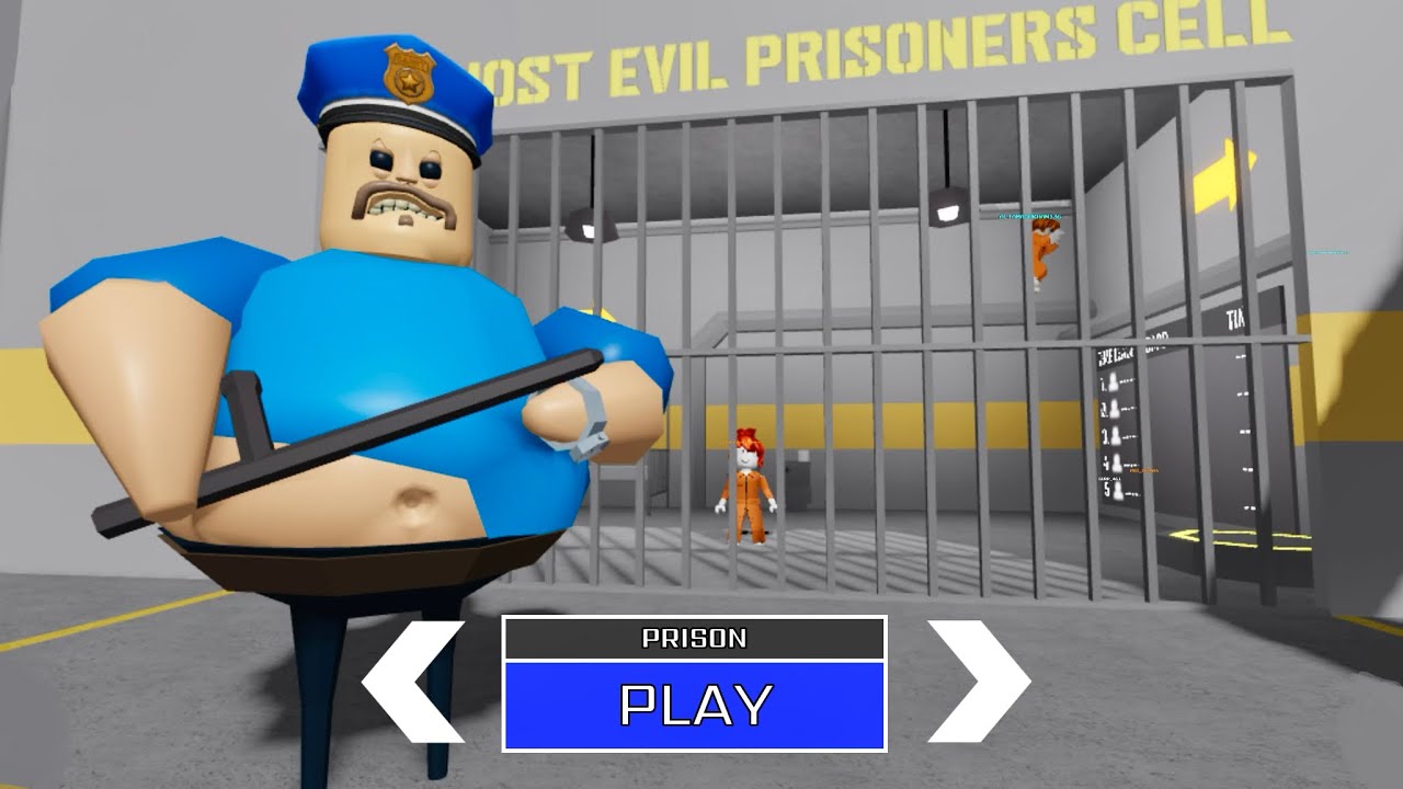 Barry's Prison Run Escape Roblox - Full Gameplay Walkthrough Siren Cop 🥇 First Place Badge
