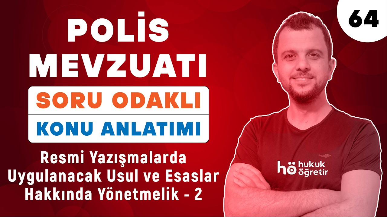 Adalet Bakanlığı Görevde Yükselme | Resmi Yazışma Kuralları | 2.Ders