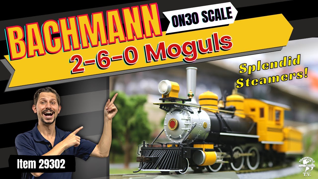 On30 Scale Bachmann - 2-6-0 Mogul Steam Locomotives