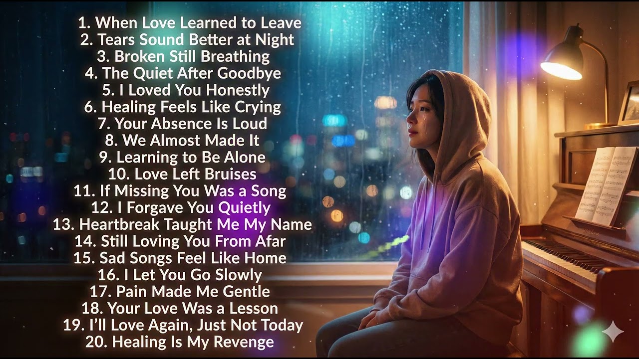 Sad Melodies for Heavy Hearts | Relaxing Love Songs Playlist 2026 | Heartbreak Playlist.