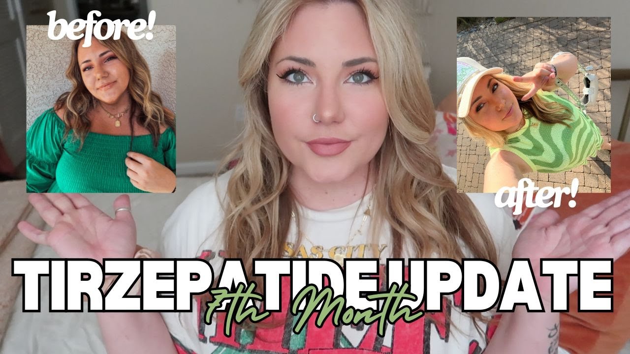 ALMOST 75LBS DOWN IN MY WEIGHTLOSS JOURNEY | 7TH Month Tirzepatide Update! #glp1