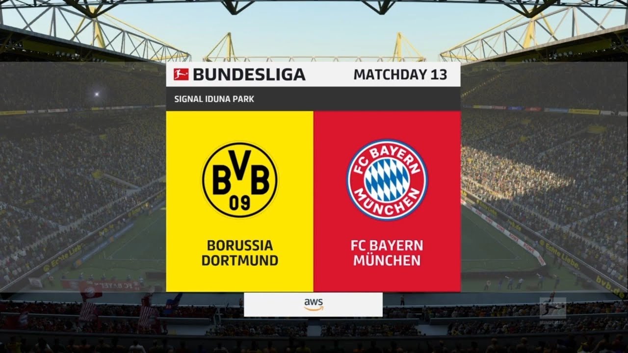 FIFA 22: Borussia Dortmund vs Bayern Munich (Bundesliga) (PS4 slim)