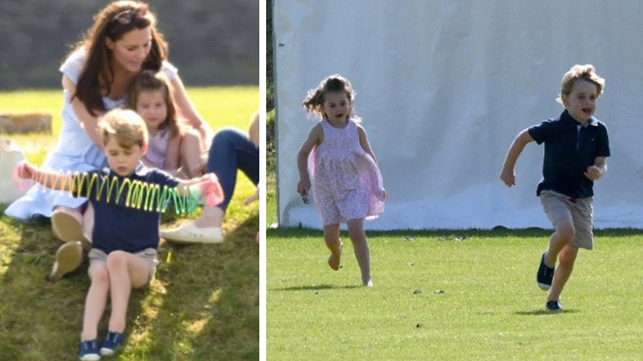 Prinzessin Charlotte and Prinz George spielen ausgelassen - und stehlen ihrem Daddy die Show