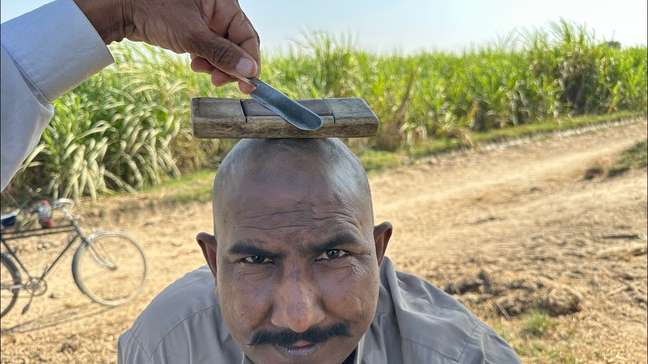 ASMR Fast Shaving & Head Shave With Barber Old [ASMR SHAMS]