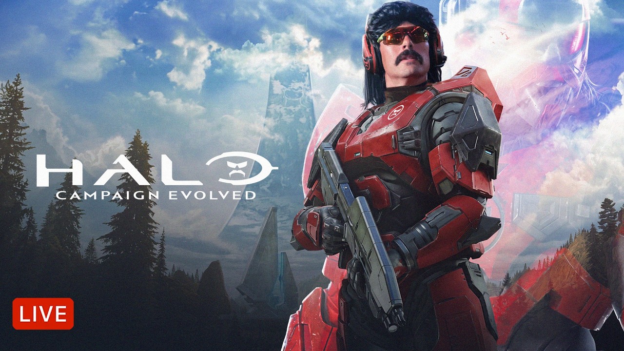 🔴DR DISRESPECT - HALO CE REMAKE - FULL PLAYTHROUGH
