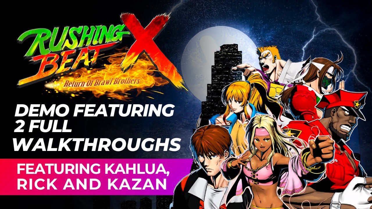Rushing Beat X Demo Gameplay – 3 Characters, All Combos, Full A+ Walkthrough!