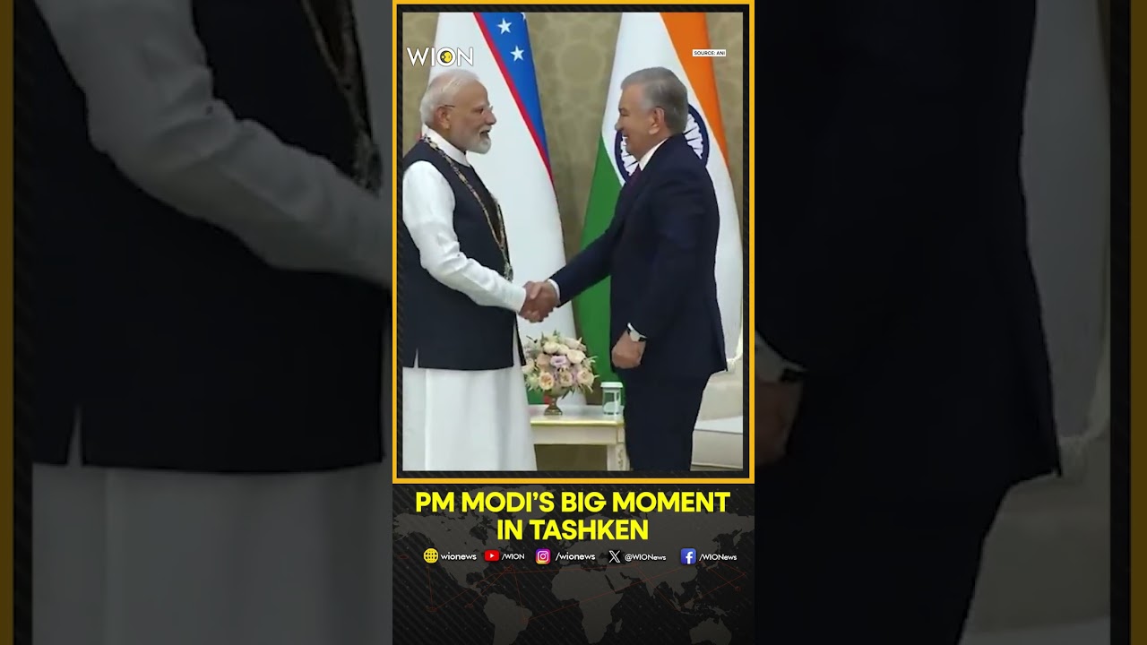 PM Modi Gets Uzbekistan&rsquo;s Highest Honour | Mirziyoyev Presents Oliy Darajali Dustlik Award