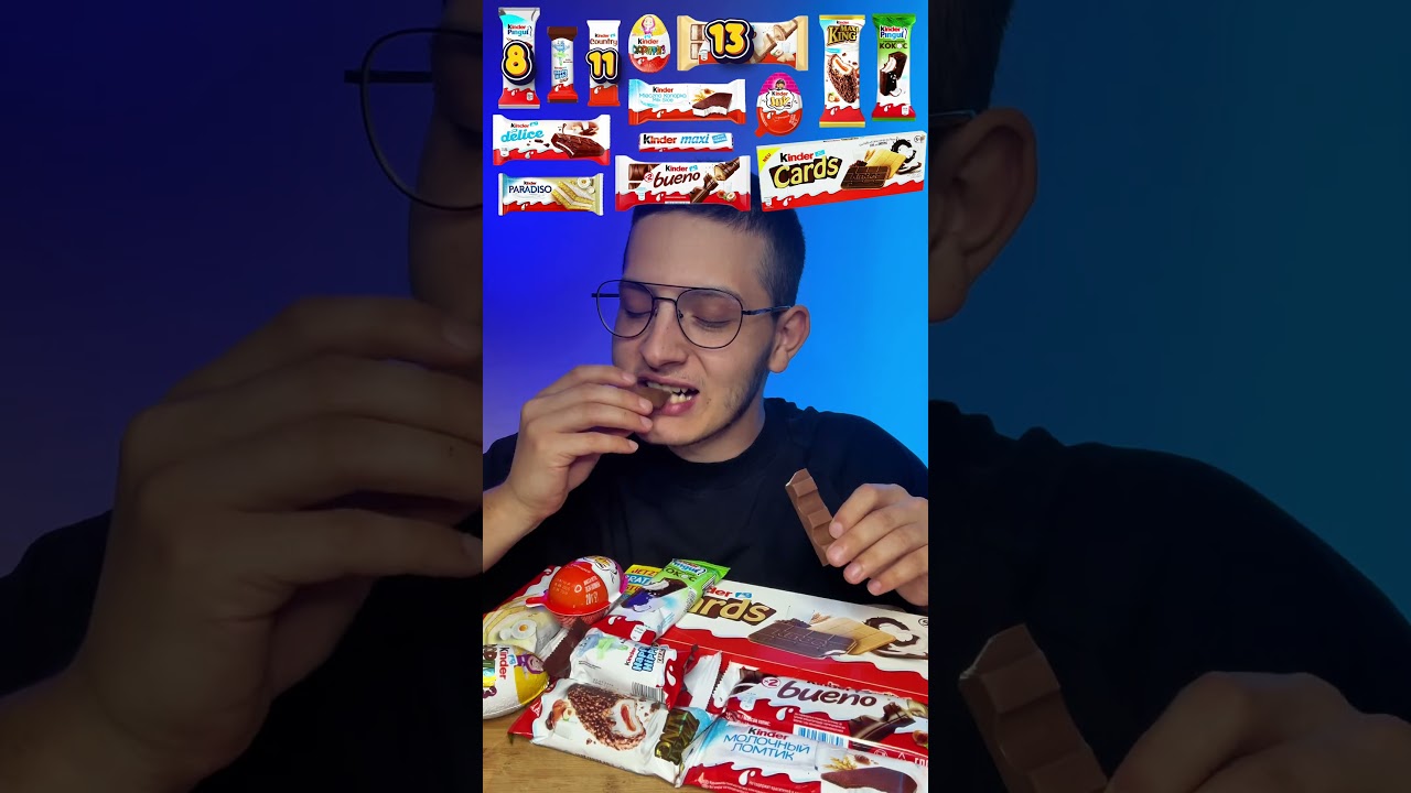 🍫Full Kinder Chocolate Collection Mukbang 🤤 | Which One&rsquo;s the Best? #kinder #mukbang #eating #asmr
