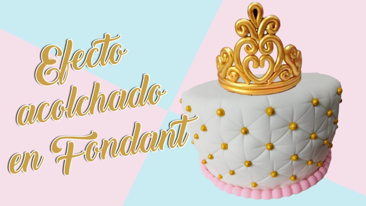 Como hacer la técnica de acolchado en fondant   -   Miski Trujillo