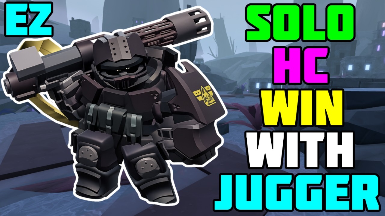 Соло прохождение Reworked Hardcore с Juggernaut + Полный гайд | TDS Tower Defense Simulator