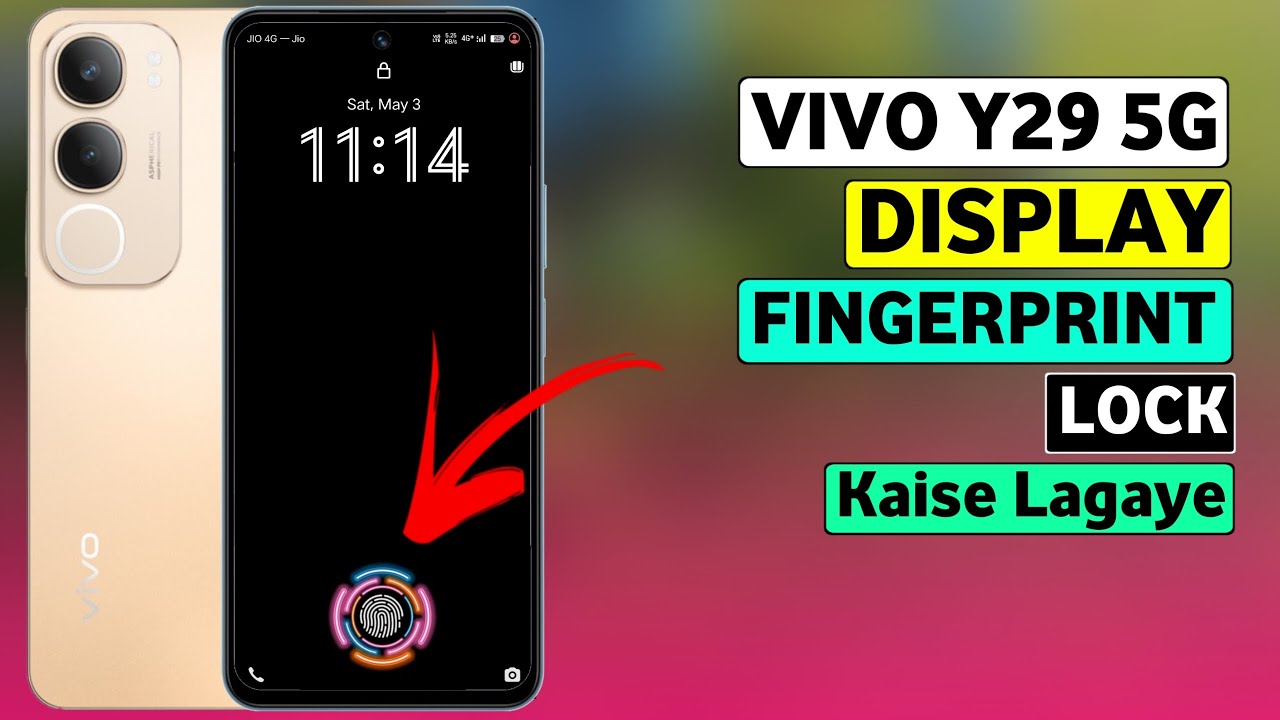 Vivo Y29 5G Display Fingerprint Lock Kaise Lagaen | MJ Tech