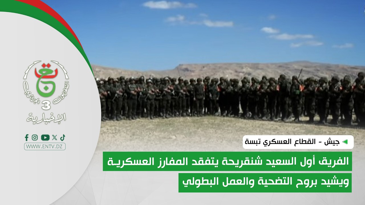 جيش | الفريق أول السعيد شنقريحة يتفقد المفارز العسكرية ويشيد بروح التضحية والعمل البطولي