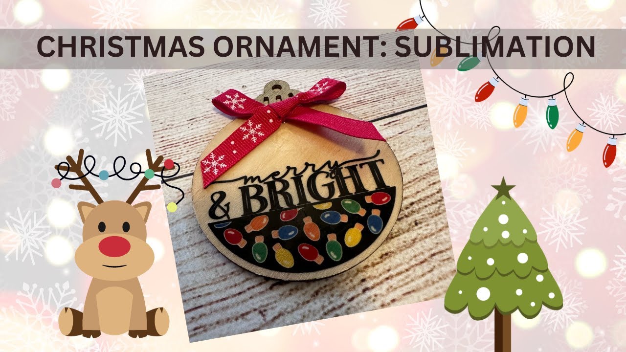SUBLIMATION ORNAMENTS - sublimate on wood