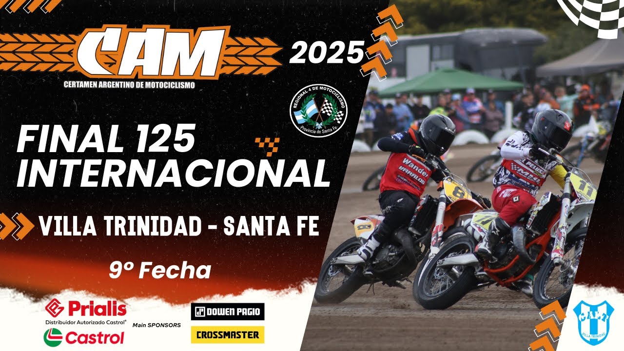 125cc Internacional - FINAL COMPLETA - 9a Fecha - CAM Villa Trinidad 2025