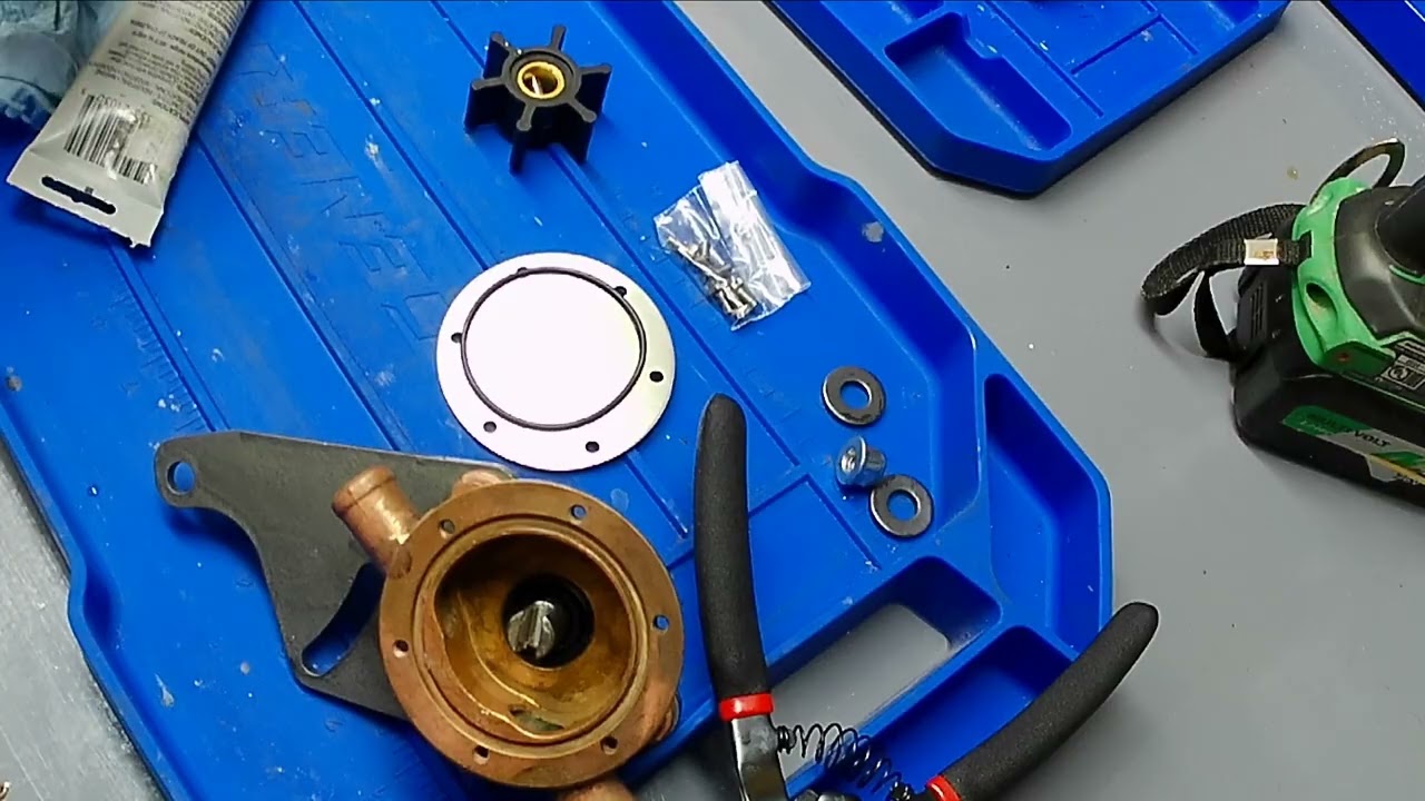 Yanmar 3GM30 F raw water pump rebuild