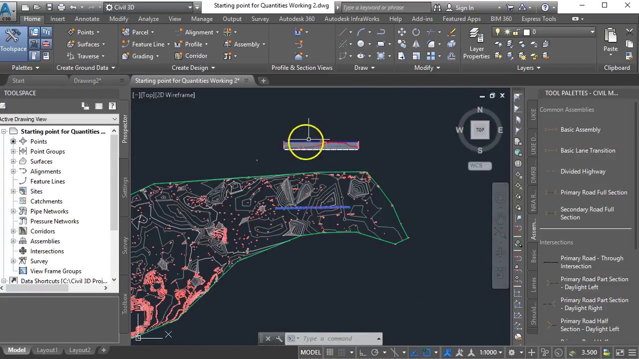 Quantity Take Off Civil3D