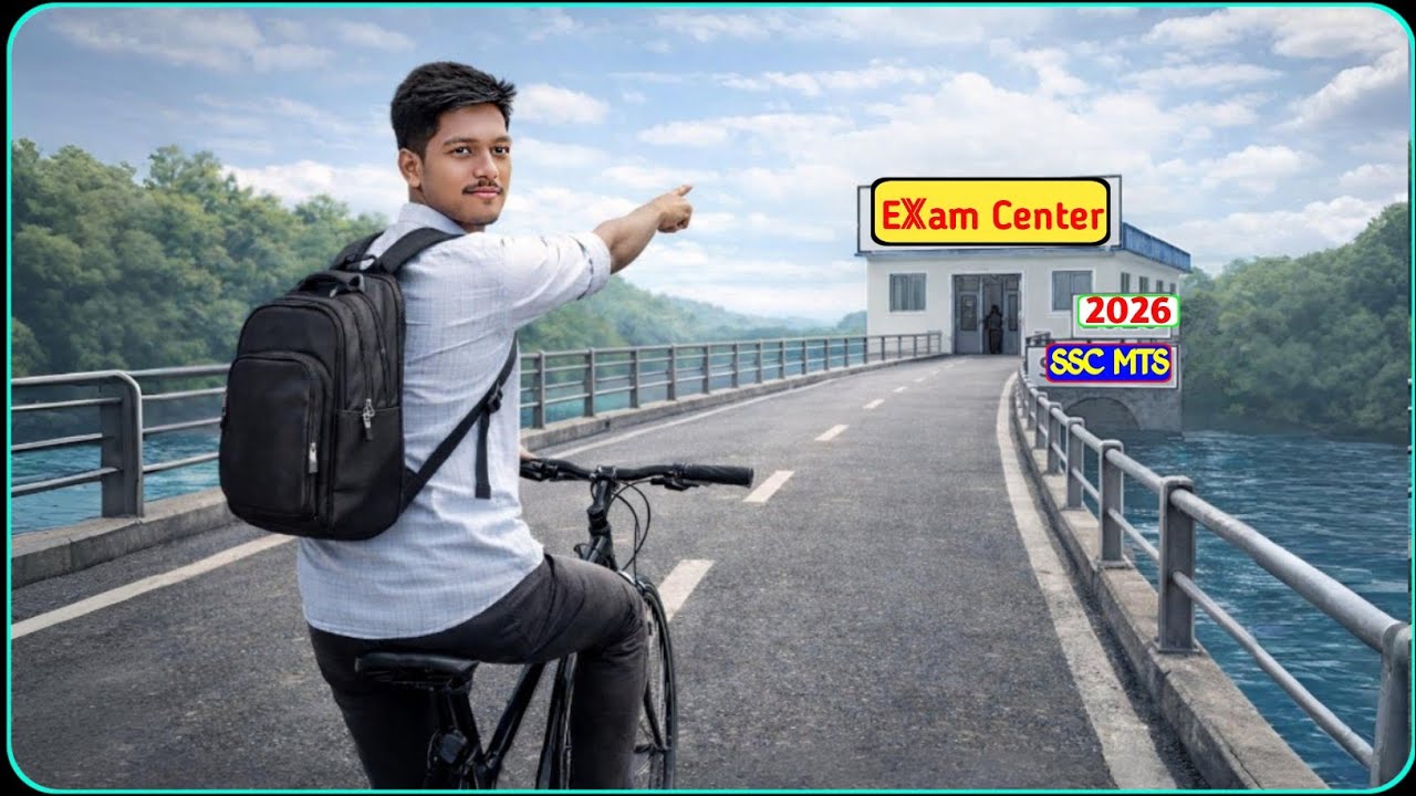 MY SSC MTS EXAM 2026 || बड़ी दिक्कत हो गई 🥺 मेरी साइकिल रास्ते में पंचर हो गयी