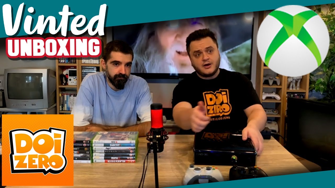 UNBOXING Xbox 360 ✅ cu 14 Jocuri incluse ✅ FUNCTIONEAZA ??