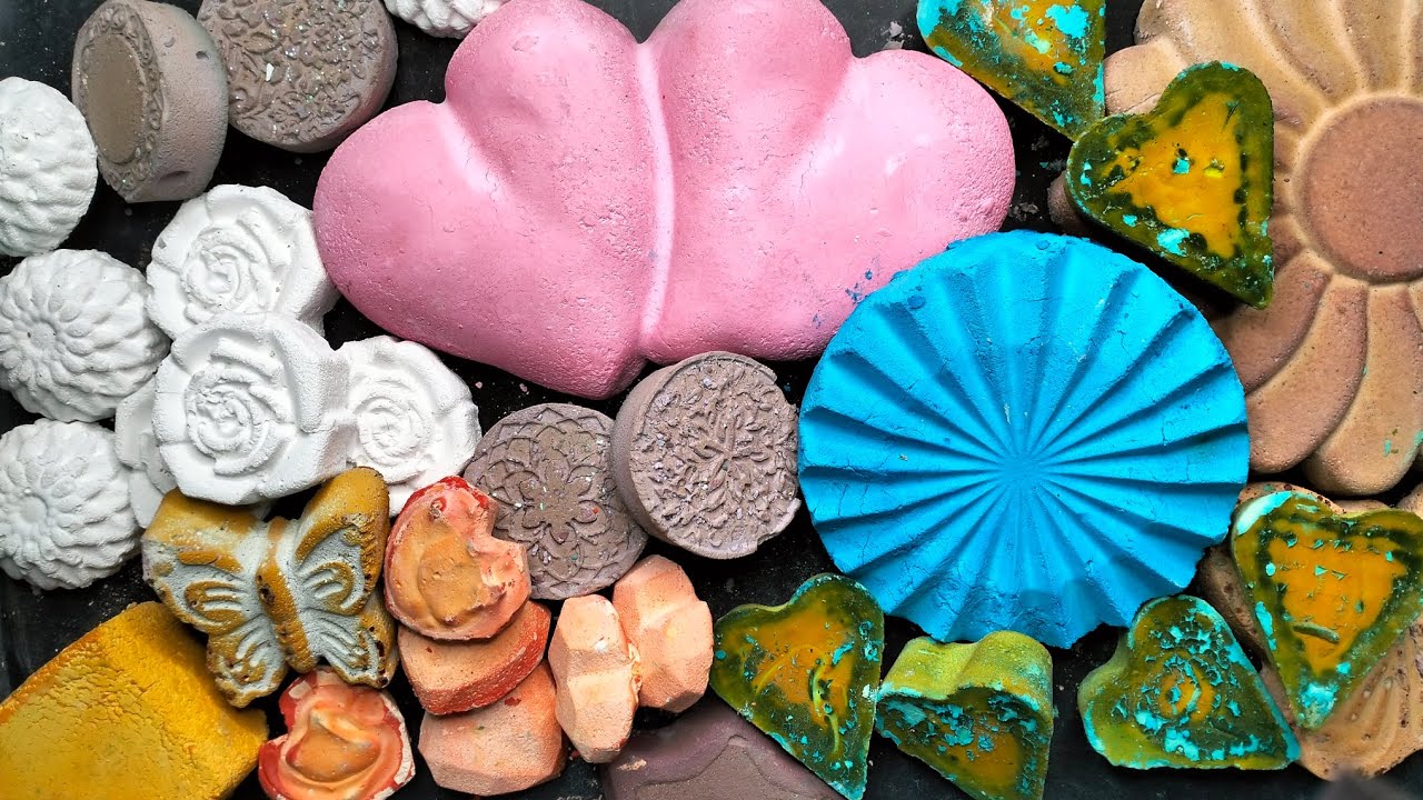 Variety chalk crush #asmr 