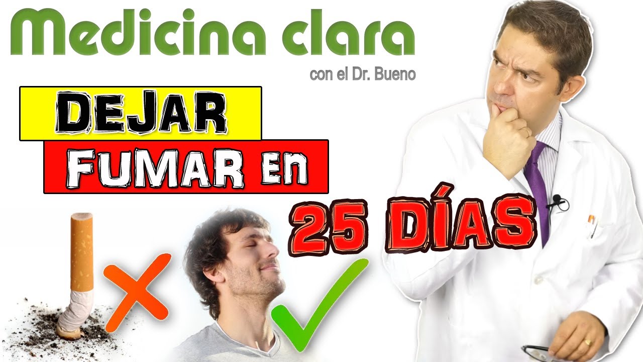 DEJAR de FUMAR en 25 días. CITISINA para conseguir dejar el TABACO | Medicina Clara
