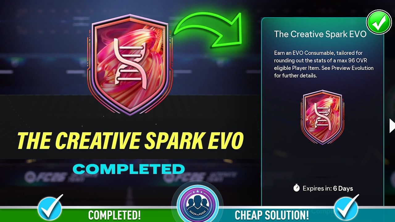Решение для EVO Creative Spark &mdash; Дешевое решение и советы по SBC &mdash; FC 26