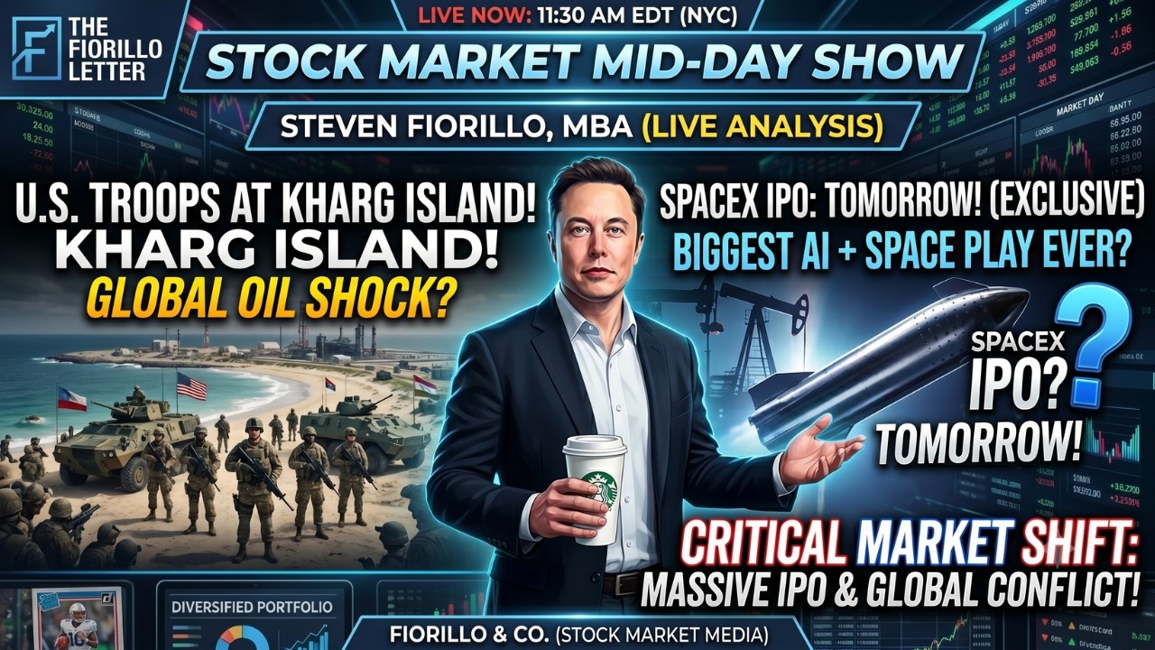 U.S. Taking Kharg Island, SpaceX IPO Tomorrow, Markets Rebounding