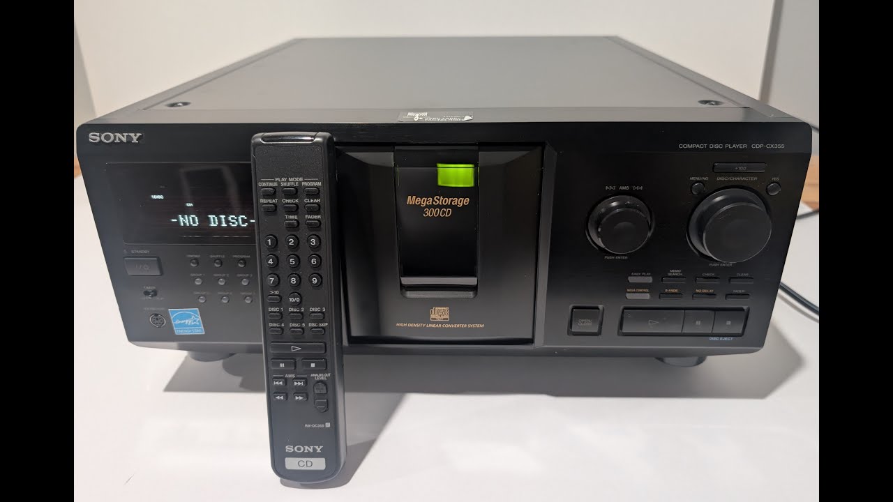 Sony (Model CDP-CX355) 300 Disc CD Player for Ebay Listing