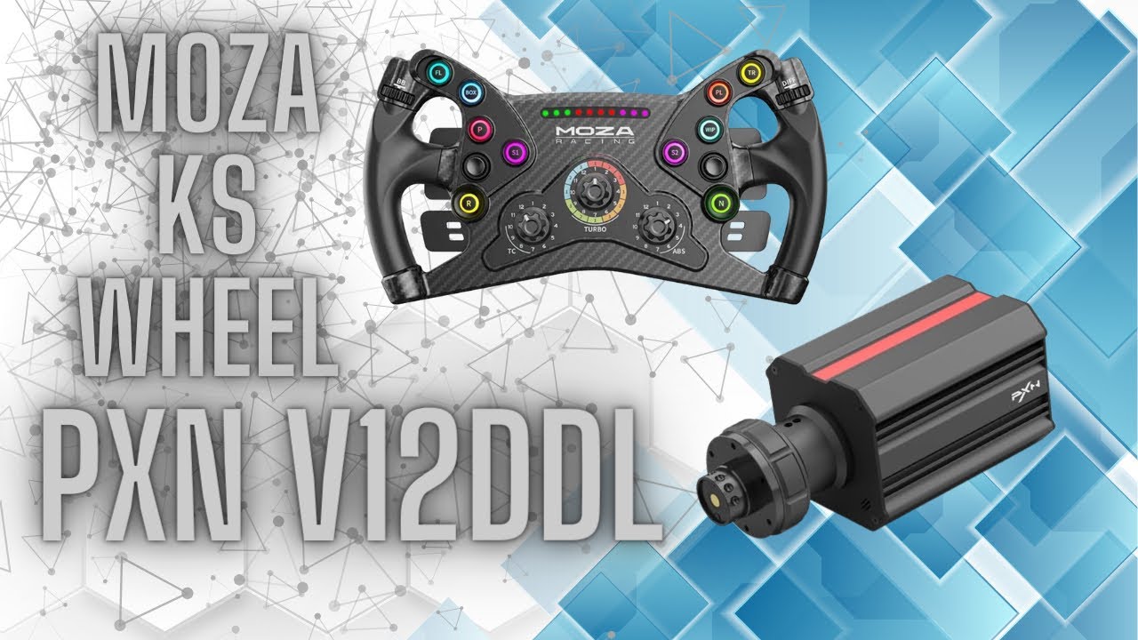 ⁠@MOZA Racing KS wheel on PXN V12 Lite 6nm wheel base. #gaming #simracing #pxnv12 #mozaracing