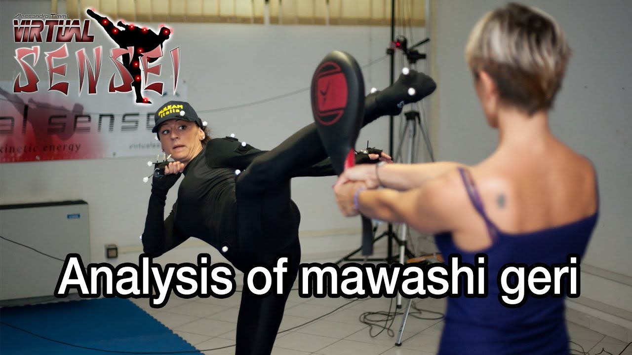 Analysis of mawashi geri (回し蹴り, Karate roundhouse kick) - Virtual Sensei