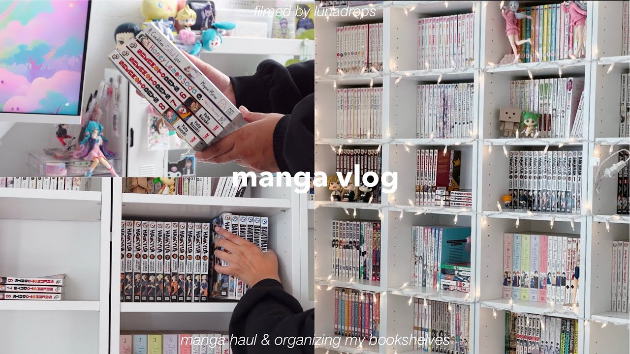 manga vlog | manga haul & organizing my manga collection