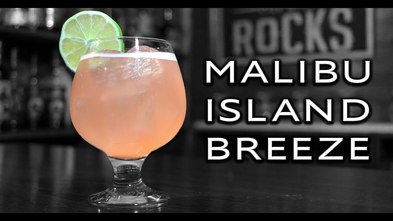 Malibu Island Breeze | Malibu Rum Recipes | Booze On The Rocks