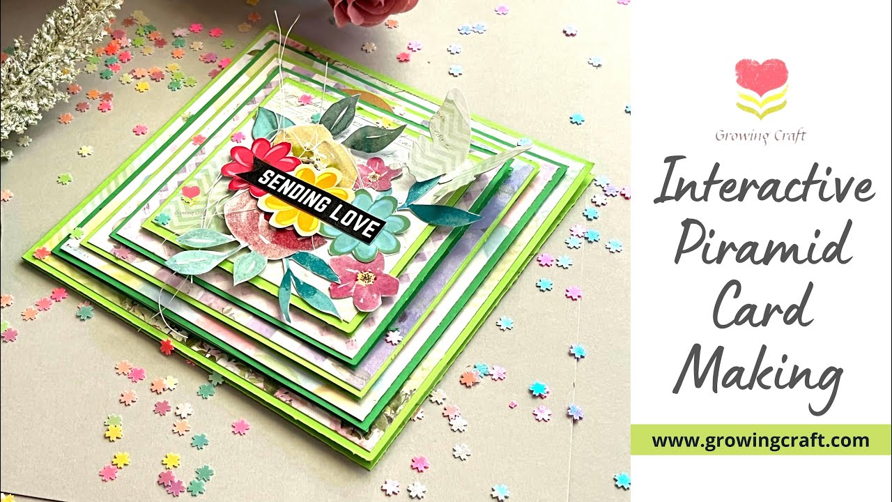 Pyramid Easy handmade card making tutorial and ideas I Birthday card ideas I Surprise