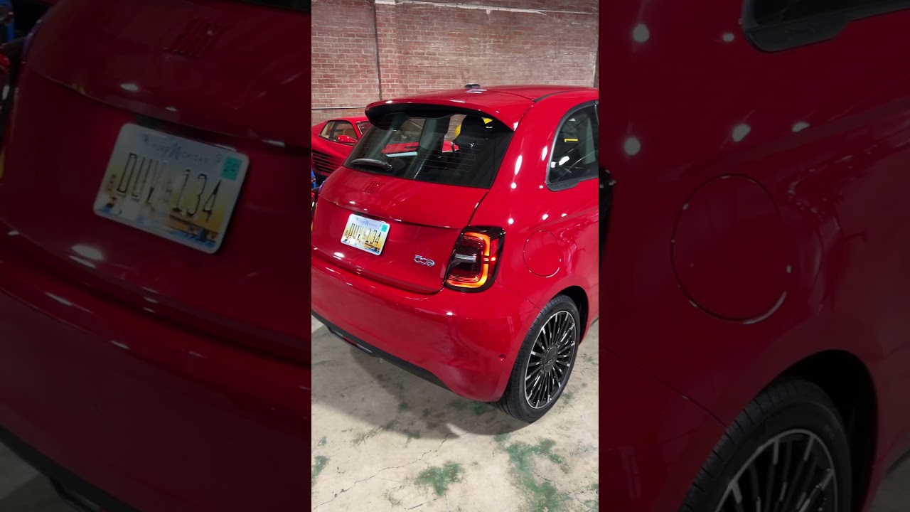 Интересные особенности Fiat 500e 2024 года #fiat #500e #Fiat500e #AllNew #EV #FiatEV #Review #car...