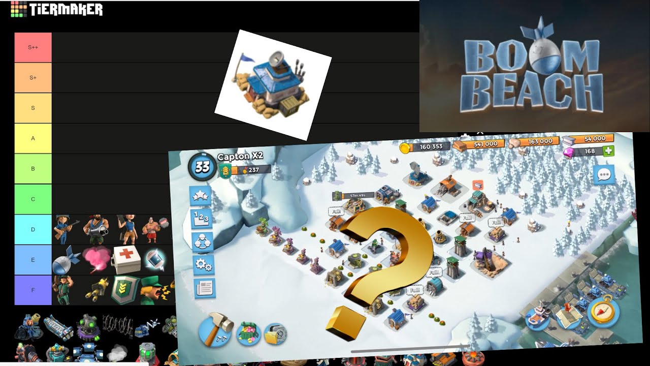 Boom Beach Headquarters 11 Troop Tiers and Base Design