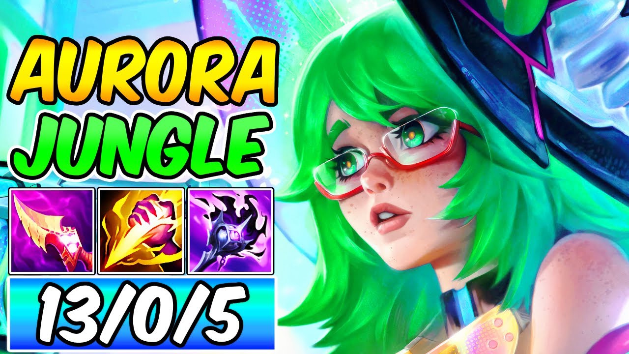 S+ CLEAN AURORA JUNGLE - FULL AP DARK HARVEST | Best Build & Runes | League of Legends