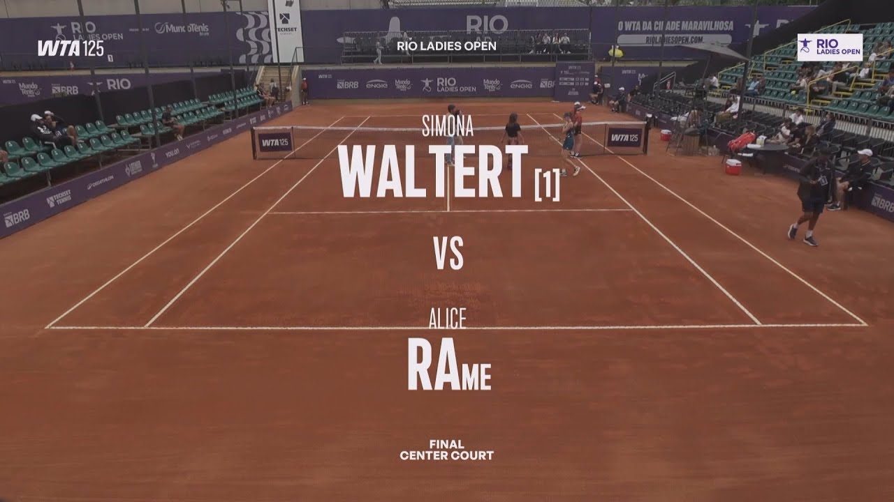 (1) Simona Waltert (SUI) vs Alice Rame (FRA) - Game, Set, Match